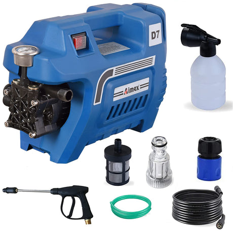 D7 High Pressure Washer For Car & Bike Washing for Residential Use, 120 Bar Heavy Duty