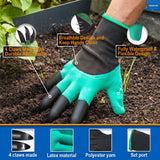 BIGCATCH Cotton Gloves With Latex Coating & Nails, For Garden & Farming, ( 2 Pair )