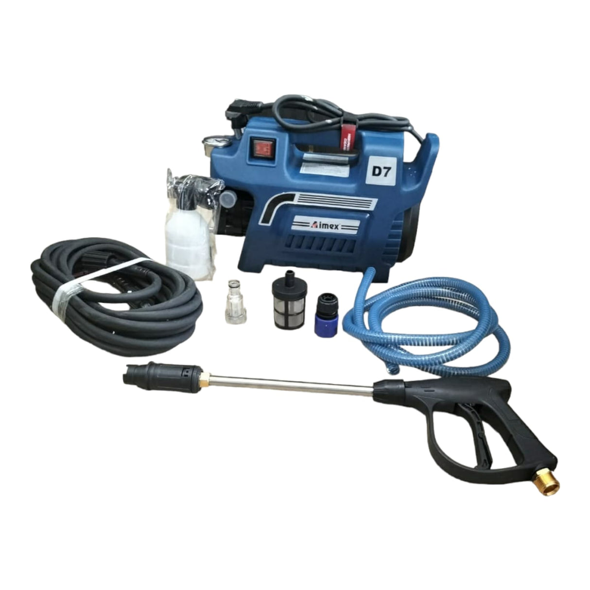 D7 High Pressure Washer For Car & Bike Washing for Residential Use, 120 Bar Heavy Duty