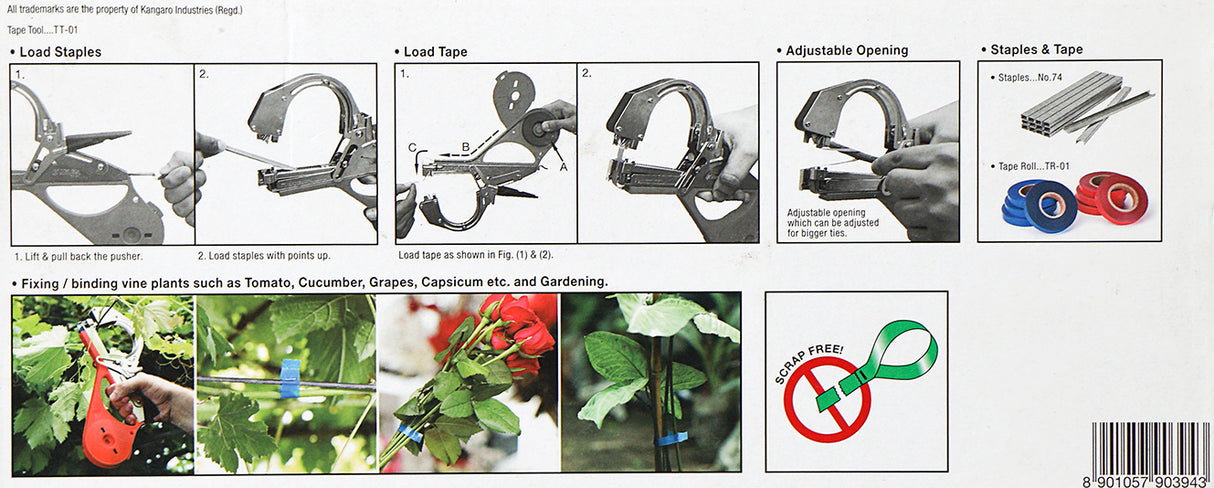 Miles Tape Tool TT-01, For Binding / Fixing Tomato, Cucumber, Grapes, Capsicum