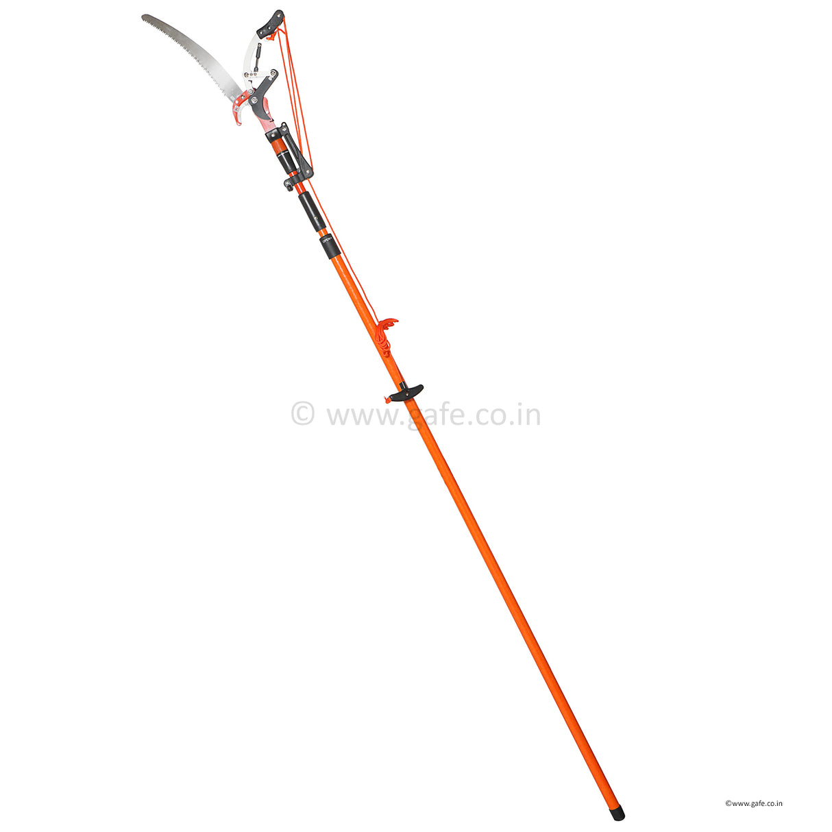 KASB HC-819 Tree Saw with Pruner, 144" Telescopic Fibre glass Rod, Made in Taiwan