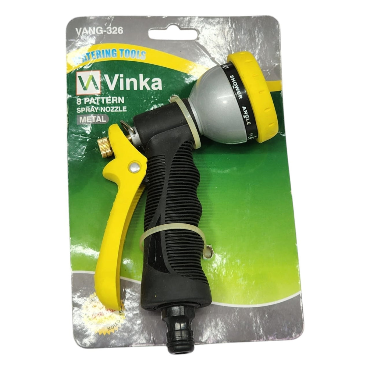 VANG-326, 8 Pattern Metal Shower Gun, For Garden, Car & Bike Washing