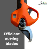 SPANCO Electric Pruning Shear (SEPS-604) - Plug in Battery, 16.8V Power, 25mm Cutting, Fast Charge (1.5-2 HR), Long Battery Life (2-3 HR), Electric Branch Cutter