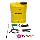 BIGFOG 20L, BS-04 Agriculture Dual Motor Battery Sprayer 12V/12AH, For Pesticide Spraying