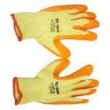 BIGCATCH Cotton Hand Gloves Latex Coating ( 12 Pair ), For Garden, Agriculture Use