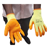 BIGCATCH Cotton Hand Gloves Latex Coating ( 12 Pair ), For Garden, Agriculture Use