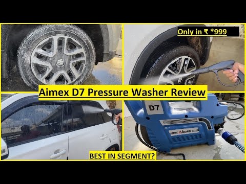 D7 High Pressure Washer For Car & Bike Washing for Residential Use, 120 Bar Heavy Duty